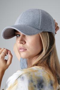 Produktfoto Beechfield Athleisure graue Baseball Kappe für Damen und Herren