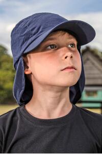 Produktfoto Result leichte Kinder Legionärs Kappe aus Kunstfaser mit Nackenschutz