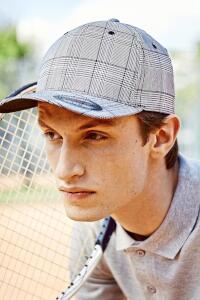 Produktfoto Flexfit kariertes Baseballcap ohne Verschluss (Karomuster)